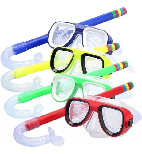 Snorkel Niño Con Lente + Tubo Para Buceo, Piscina, Playa,etc