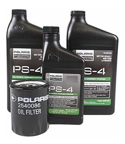 Para Motor: Kit De Cambio De Aceite Polaris Ps-4 Para Ranger