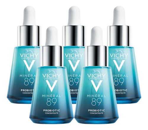 Kit X5 Und Vichy Mineral 89 Probiotic Fractions X 30ml