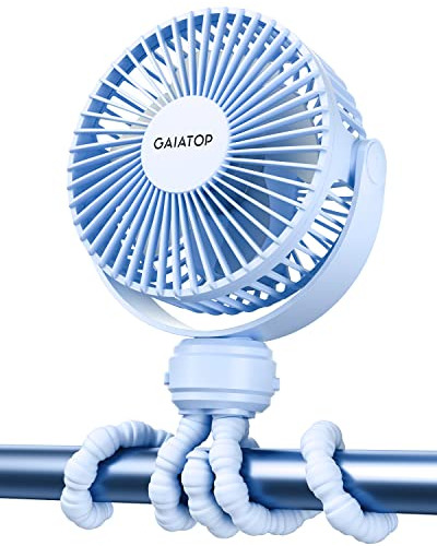 Mini Ventilador 360° 3 Velocidades - Azul 