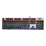 Teclado Gamer Mecânico Qwerty Hayom Tc3218 Switch Blue 20 Modos De Iluminação Rgb Rainbow