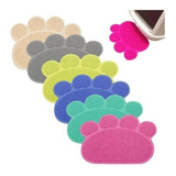 Tapete Pet Patinha Para Ração Comedouro Cães Diversas Cores Cor Rosa