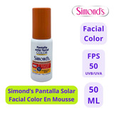 Simond's Pantalla Facial Color Spf 50 50ml - 1uds