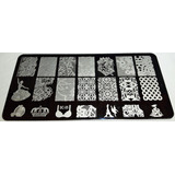 Placas Metal Para Stamping Nail Art Uñas Modelos A Elegir