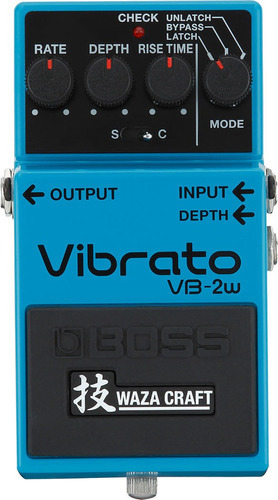 Boss Vb-2w Pedal Analógico Compacto Premium D Efecto Vibrato Color Azul