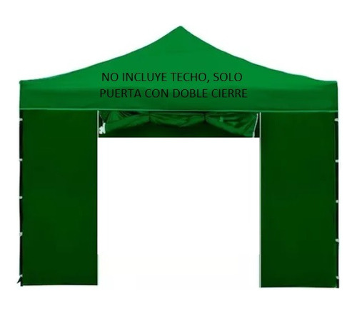 Pared Con Puerta Relampago Para Gazebo 3x3 Con 2 Cierres