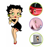 Adesivos Decorativos Betty Boop 18x7cm Decoração Parede Geek