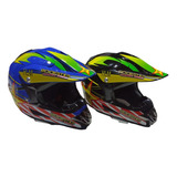 Casco Motociclista Cross Seguridad Off Road Integral Talla M