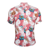 Camisa Hawaiana Moda Casual Estilo Slim Fit Para Hombre