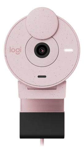 Webcam Logitech Brio 300 Full Hd 1080p Rosa Garantia + Nf-e