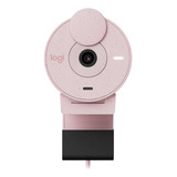 Webcam Logitech Brio 300 Full Hd 1080p Rosa Garantia + Nf-e