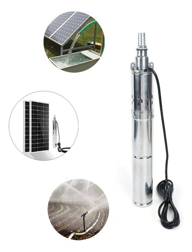 Bomba De Agua Eléctrica Solar Sumergible Para Jardín 58cm