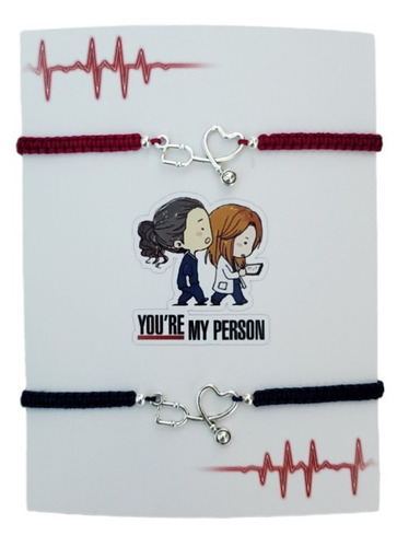 Pulseras Greys Anatomy Pareja Y Amigos You Are My Person