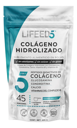 Lf5 Colageno Hidrolizado Condroitina Glucosamina Calcio 