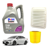 Kit Cambio De Aceite Corolla 1.8 4l Mobil 5w30 + Filtros