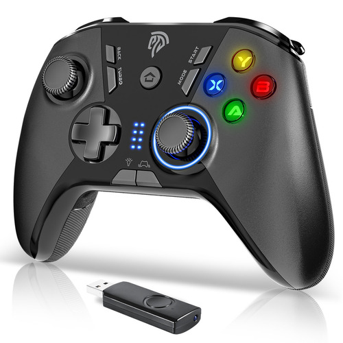 Easysmx 9110 Control Inalámbrico Joystick Para Pc Windows 7/8/10/11/12/android/ps3/tv Negro Mando De Doble Vibración Gamepad