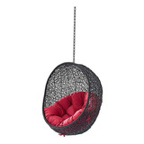 Silla De Hamacas, Sillón Columpio, Negro Rojo, Moderno, Al A