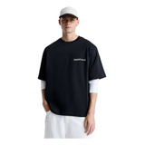 Remera Oversize Hombre Essentials Aesthetic Remeron Corta