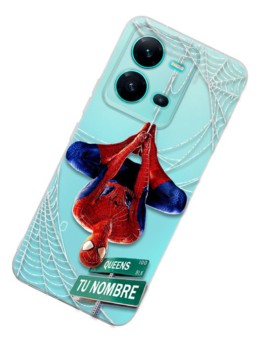 Funda Para Vivo Spiderman Tu Nombre Personalizado