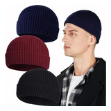 3pcs Gorro Corto De Pescador Para Hombres Y Mujeres, Gorro D