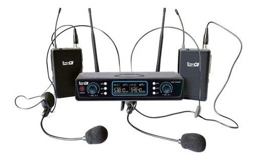 Microfono Inalambrico  Doble De Diadema Pro Dj Uhf-322hh