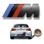 Insignia M.motorsport P/ Bmw Oem 5.5cm/2cm Negra Tuningchrom BMW X5 M