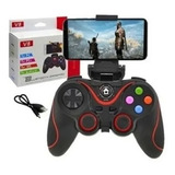 Controle Bluetooth Joystick Gamer Com Suporte Para Celular Cor Preto