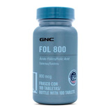 Gnc Ácido Fólico 800 Mcg