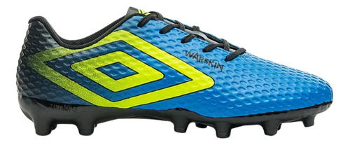 Chuteira Umbro Warskin Campo Masculina Azul Verde Preto