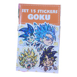 Set De Stickers Goku De Dragon Ball Z Holograficos Kawai