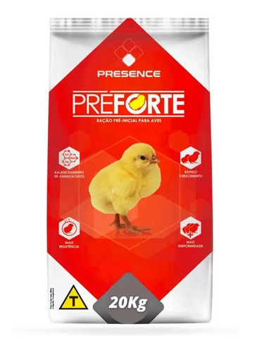 Ração Pintinhos Préforte Pré-inicial 23% 20kg Promoção 