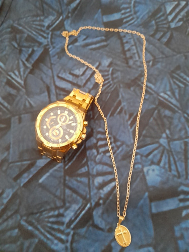 Relógio Casio Edifíce Cordão Moeda 100% Moeda Antiga 