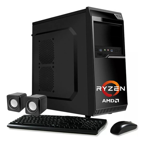 Pc Armada Gamer Amd Ryzen 5 4600g 8gb Ssd 480 Juego Regalo