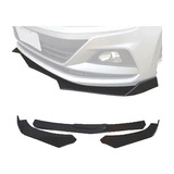 Front Lip Saia Spoiler Universal 3 Peças Black Piano