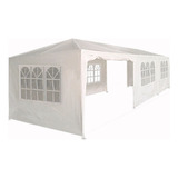 Carpa Toldo 9x3 Lona Impermeable 3 X 9 Pared Jardin Color Blanco