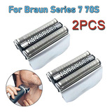 2x Para Braun Series 7 790cc 795cc Folha De Cabeça De Lâmina