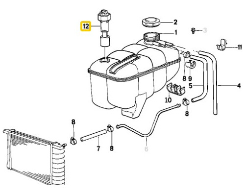 Sensor Refrigerante Para Bmw Serie 7 E32 730i M60 Foto 2