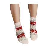 1 Par Calcetines Ugly Navidad Reno Invierno Regalo Novia