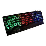 Teclado Gamer Haiz Hz-100 Qwerty Pt-b Com Luz Rgb