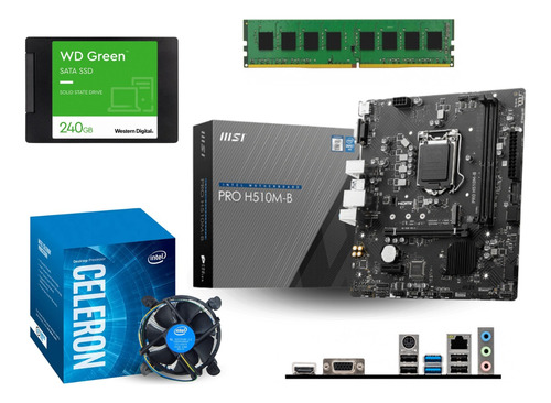 Kit Actualización Intel Celeron 10ma Gen, 8 Gb, 240 Ssd 