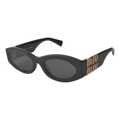 Lentes de Sol Miu Miu MU 11WS 1AB-5S0 Rectangular de Metal Negro | Meses sin interés