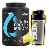 Coqueteleira Dux + Whey Isolado Dux 900g Sabor Baunilha