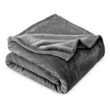 Bare Home Manta Polar ' Manta King ' Gris ' Manta Ligera Par