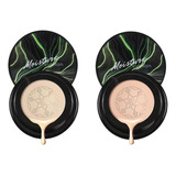 Para 2pcs O Cushion Foundation Corretivo Moisture Leopard