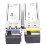 Transceptores Minigbic Sfp 1.25g Lc Wdm Para Fibra Mono Modo