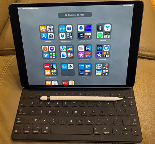 iPad Pro 10,5 (wifi-cel)+pencil+ Case+ Keyboard (tudo Apple)