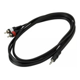 Cable 2 Rca Macho A Miniplug Estereo 3.5mm 2 Metros