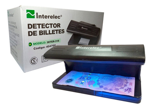 Detector De Dinero Falso De Luz Ultravioleta Interelec C/env