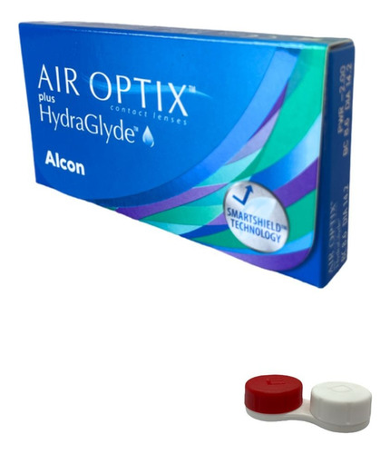 Lentes De Contato Air Optix Plus Hydraglyde Alcon + Brinde