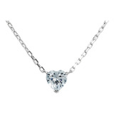 Collar Plata 925 Zirconia Corazón Dama Mujer Adorada Vicari